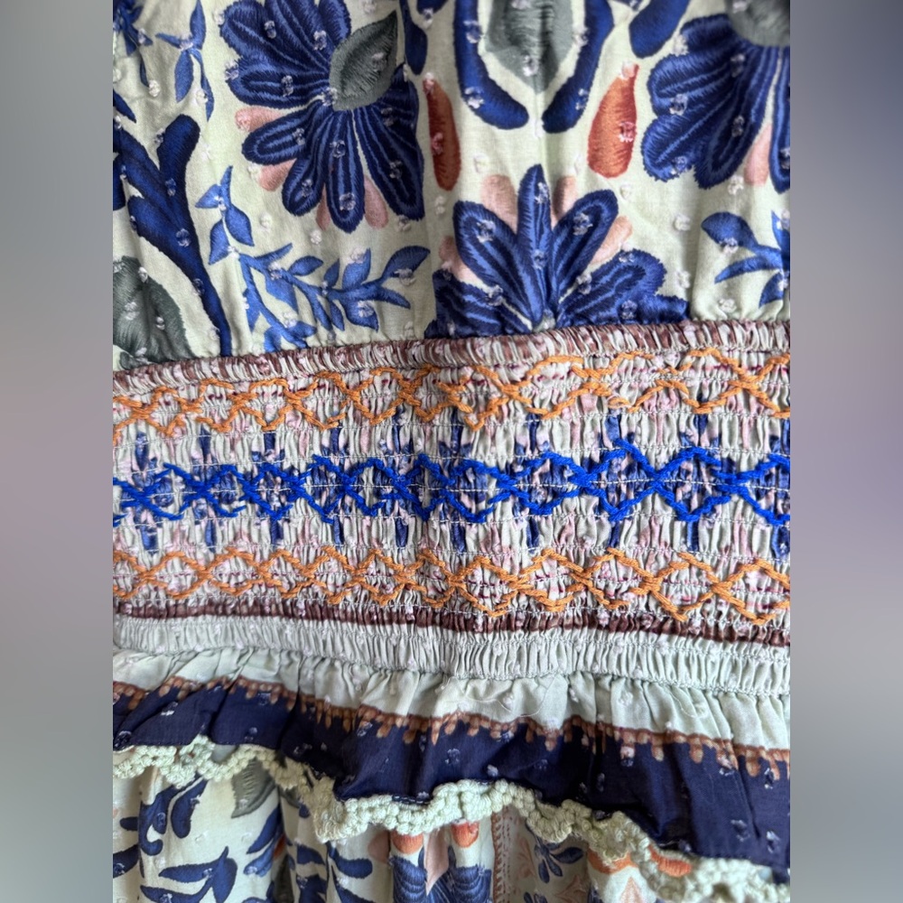 New FARM Rio Ocean Tapestry Maxi Dress Sz: Small $325 - Picture 8 of 10
